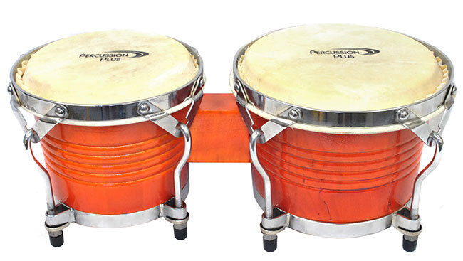 Natural Skins Pro Series Wood Gloss Finish Real Wood Bongo Drums 7.5 & 8.5 FULL SIZE 